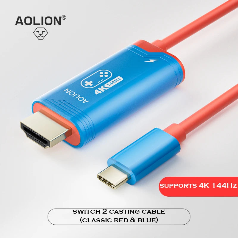 Switch Dock-Free 4K HDMI Type-C Cable with PD 100W Charging | Portable Console Display Cable