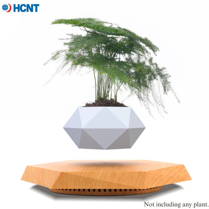 Magnetic Levitating Plant Pot – Floating Rotating Planter for Succulents