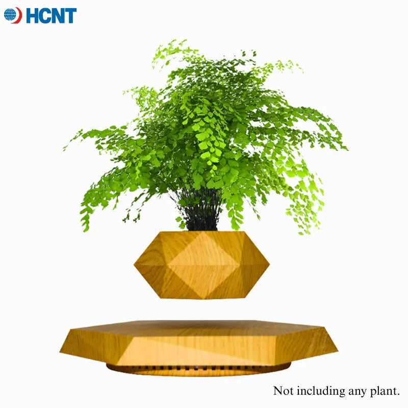 Magnetic Levitating Plant Pot – Floating Rotating Planter for Succulents