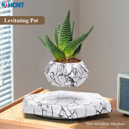 Magnetic Levitating Plant Pot – Floating Rotating Planter for Succulents