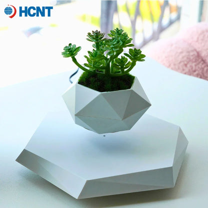 Magnetic Levitating Plant Pot – Floating Rotating Planter for Succulents
