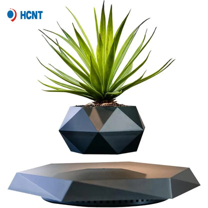 Magnetic Levitating Plant Pot – Floating Rotating Planter for Succulents