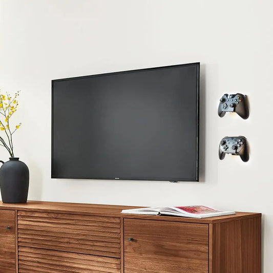 Dual Metal Wall Mount Controller Holder | Xbox One & Switch Pro Gamepad Rack