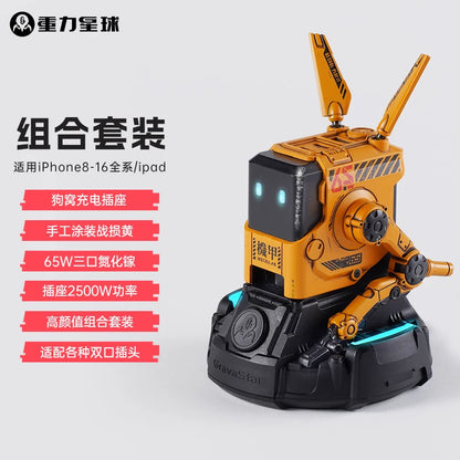 Dog Nitrogen 65W GaN Mecha Charger – Desktop Fast Charging Power Station
