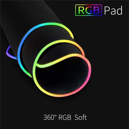 LED Fantasy Map XXL RGB Gaming Mouse Pad 35.4 x 15.7 Inches