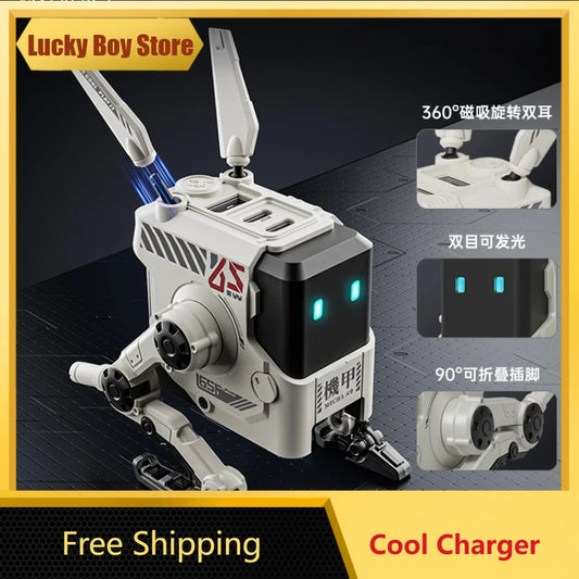 Dog Nitrogen 65W GaN Mecha Charger – Desktop Fast Charging Power Station