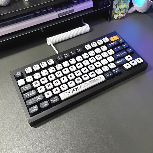 Pudding-Style PBT Keycap Set – 122-Key Translucent for Mechanical Keyboards