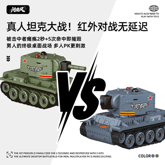 Desktop Battle Tank – Mini RC Combat Toy for Your Setup