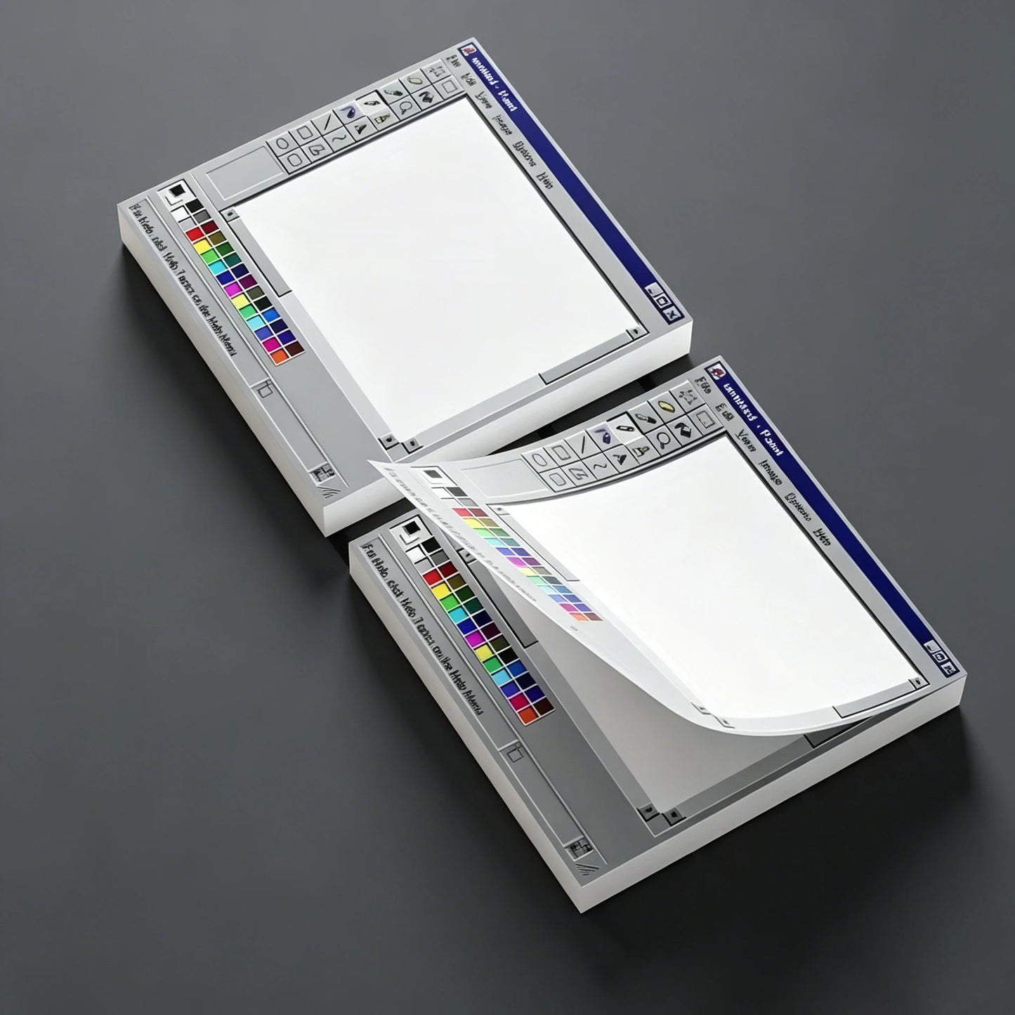 Retro Computer Sticky Notes – Vintage PC Memo Pad for Desk & Journaling