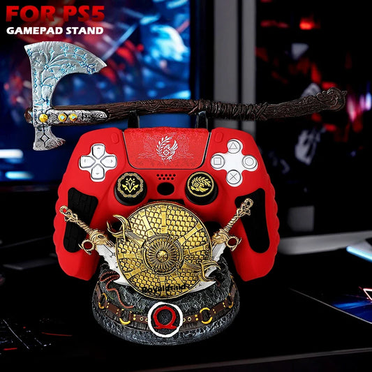 God of War Inspired Controller Holder | Gaming Gamepad & Phone Display Stand
