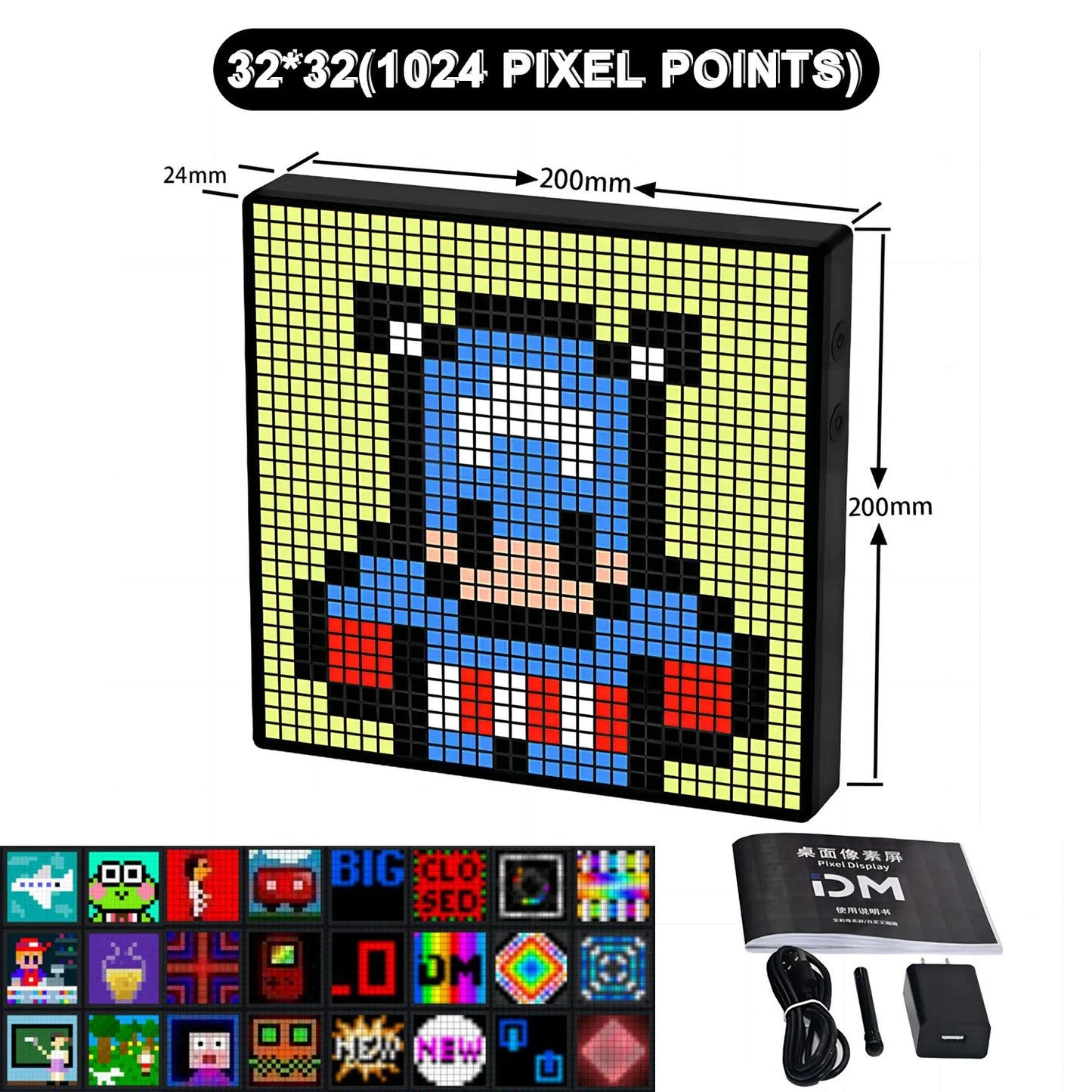Smart RGB Pixel LED Matrix Display 32x32