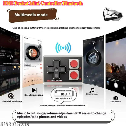 Pocket Mini Bluetooth Controller – Wireless Gamepad for iPhone & Android