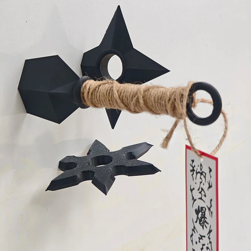 Anime Ninja Kunai & Shuriken Fridge Magnet Set – Anime Cosplay PVC Display Props