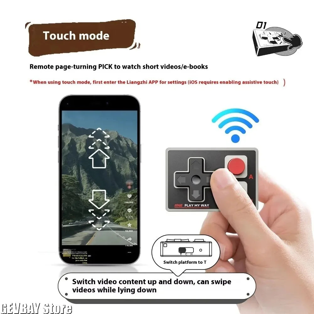 Pocket Mini Bluetooth Controller – Wireless Gamepad for iPhone & Android