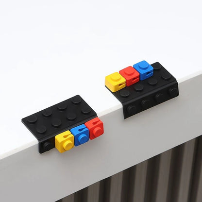 Block-Shaped Desk Cable Organizer – Stackable Cable Clip with Adhesive Base