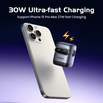 UGREEN GaN Robot Fast Charger | 30W 60W 65W 100W USB-C Power Adapter