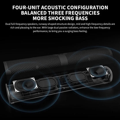 Xiaomi RGB Desktop Stereo Speaker Bar | Slim PC Soundbar for Gaming Setups