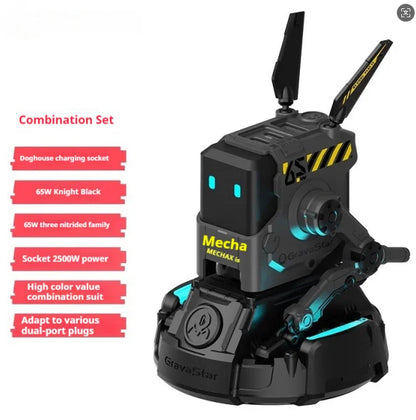 Dog Nitrogen 65W GaN Mecha Charger – Desktop Fast Charging Power Station