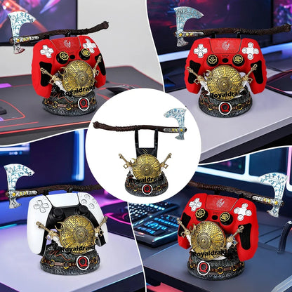 God of War Inspired Controller Holder | Gaming Gamepad & Phone Display Stand