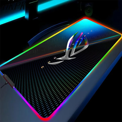 XXL RGB Gaming Desk Mat – LED Backlit Mouse Pad with Wrist Rest